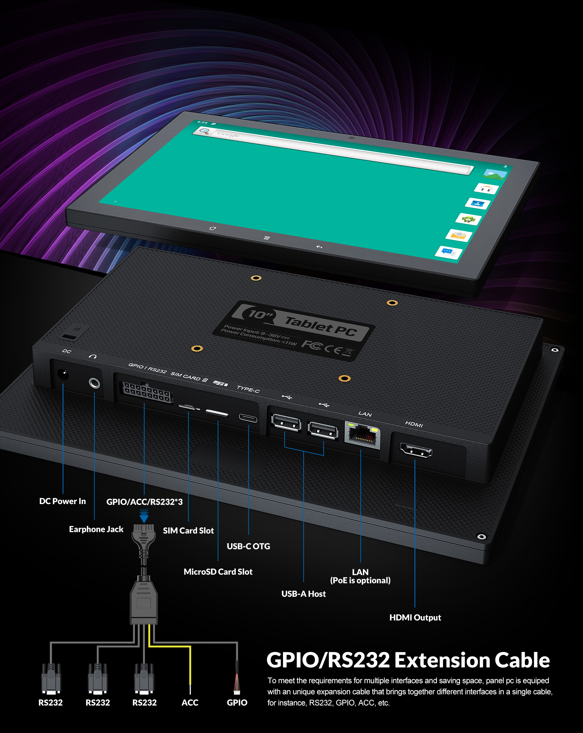 10.1 inch Android Panel PC With Qualcomm 4