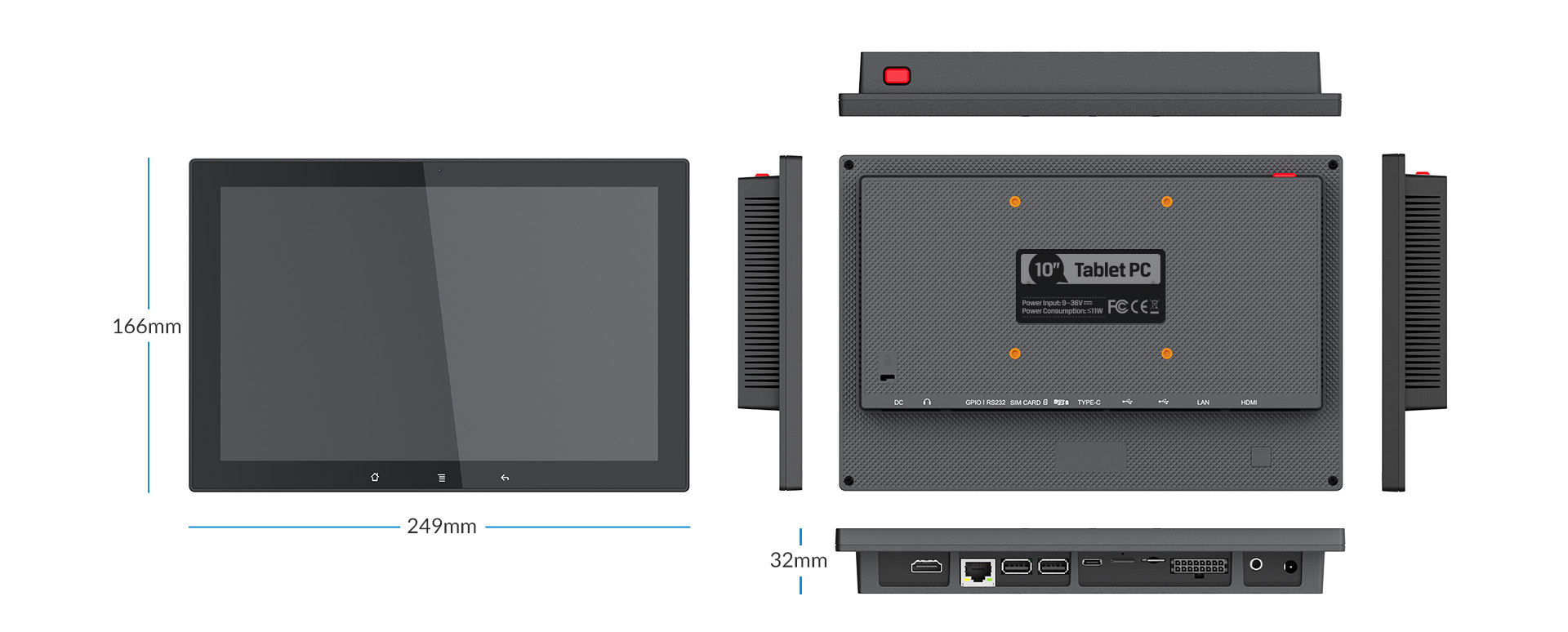 10.1 inch Android Panel PC With Qualcomm 6