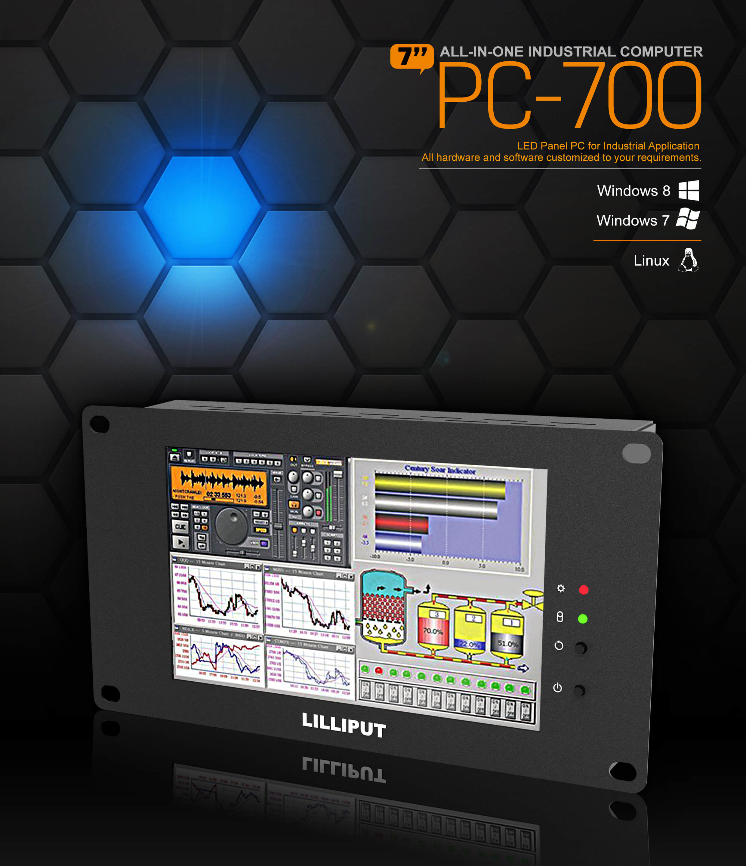 7 Inch AIO Industrial Computer 1