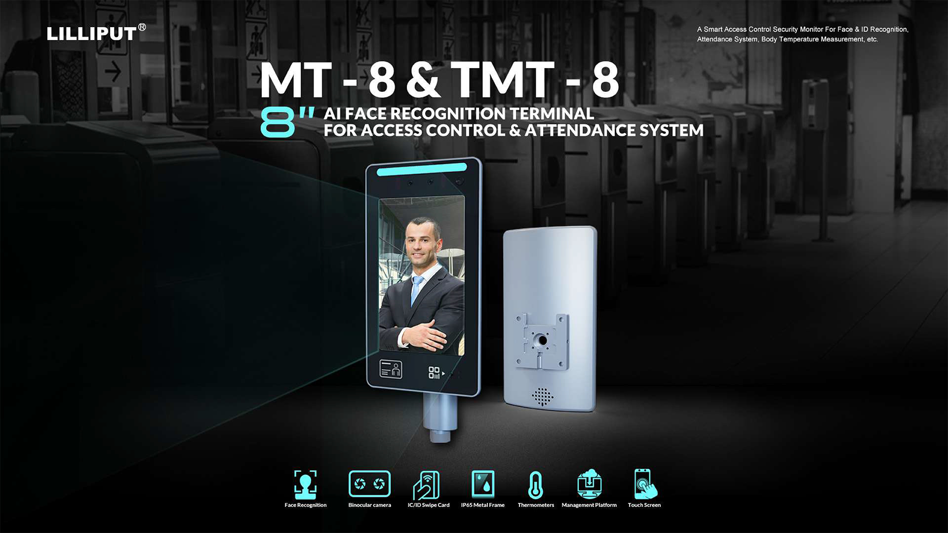 8″ AI Face Recognition Measurement Terminal 2