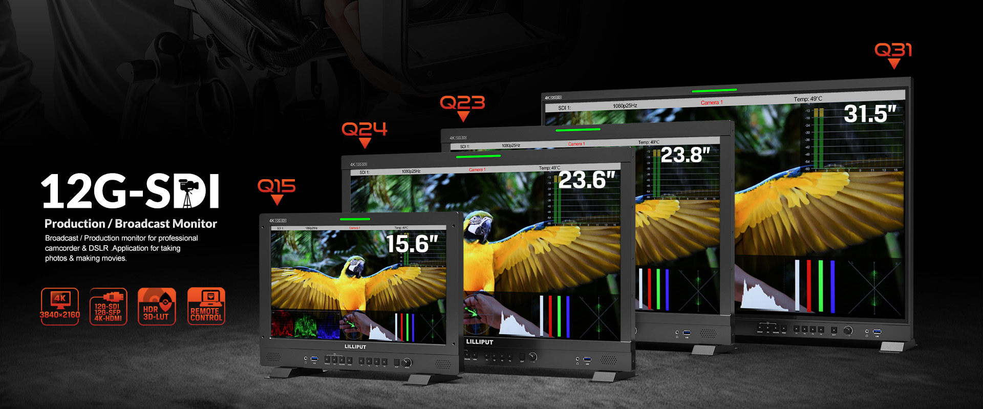 12G-SDI Production monitor