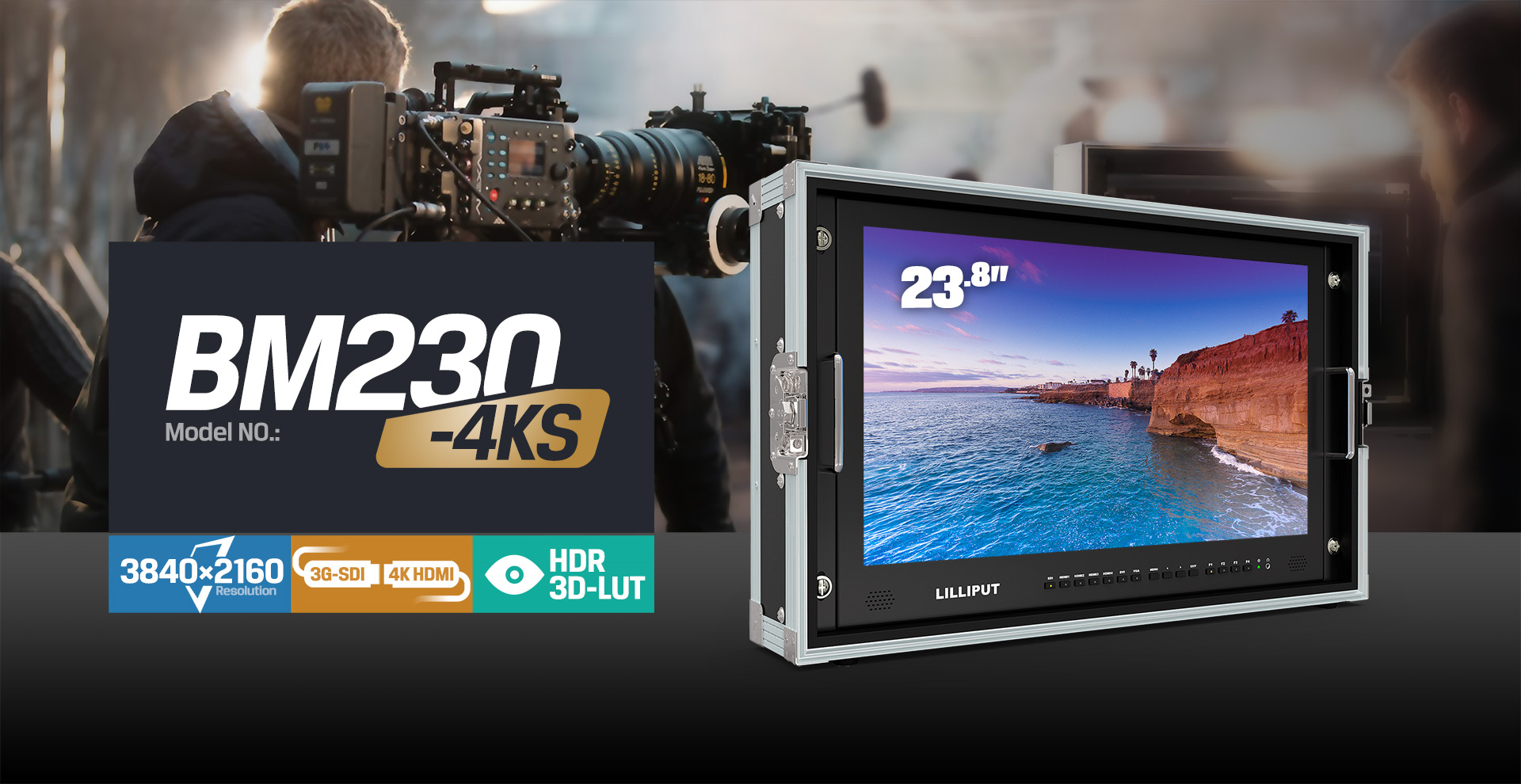 23.8 inch broadcast lcd monitor