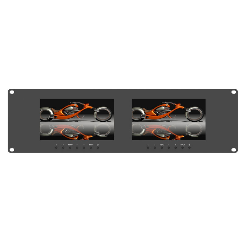 Good quality 3g-Sdi Production Monitor - RM-7024 _ Dual 7 inch 3RU rackmount monitor – LILLIPUT