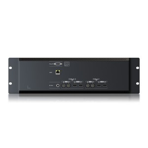 Dual 7 inch 3RU rackmount monitor with 12G-SDI /HDMI 2.0