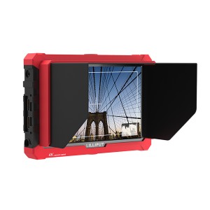 7 tommu 4K HDMI skjár á toppi myndavélarinnar