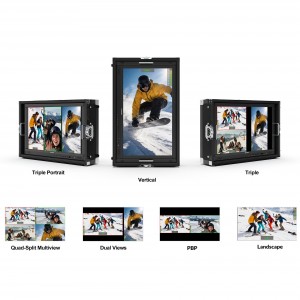 27 inch 1000 Nits High Brightness Live Stream Multiview Monitor
