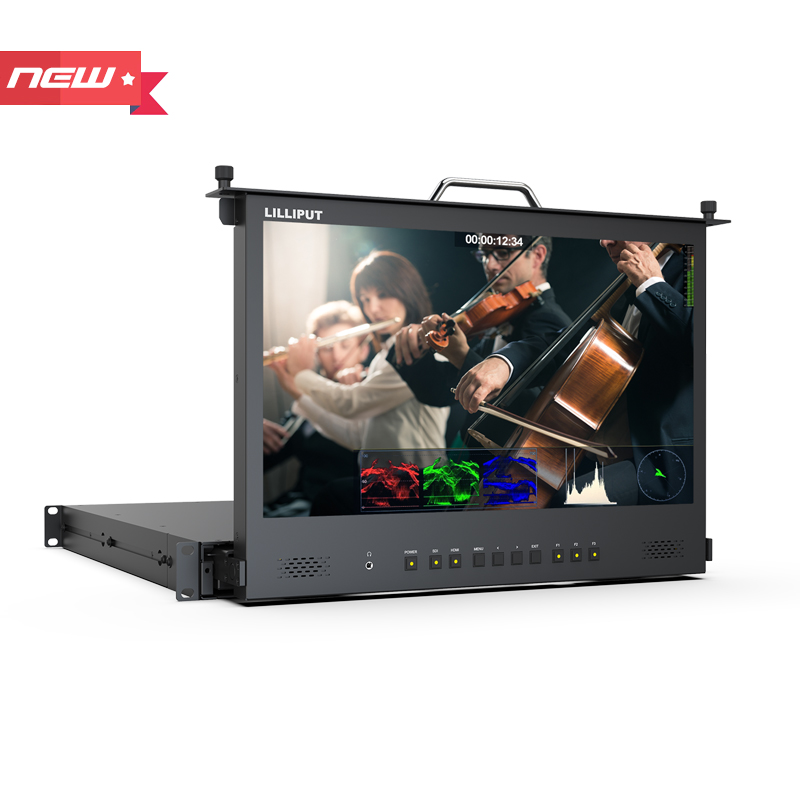 Pull-out rackmount monitor