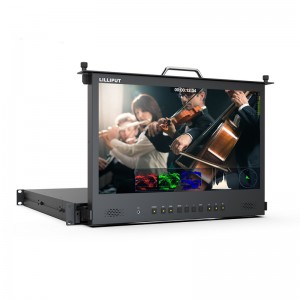 17.3 inch 3G-SDI 1RU Pull-out rackmount monitor