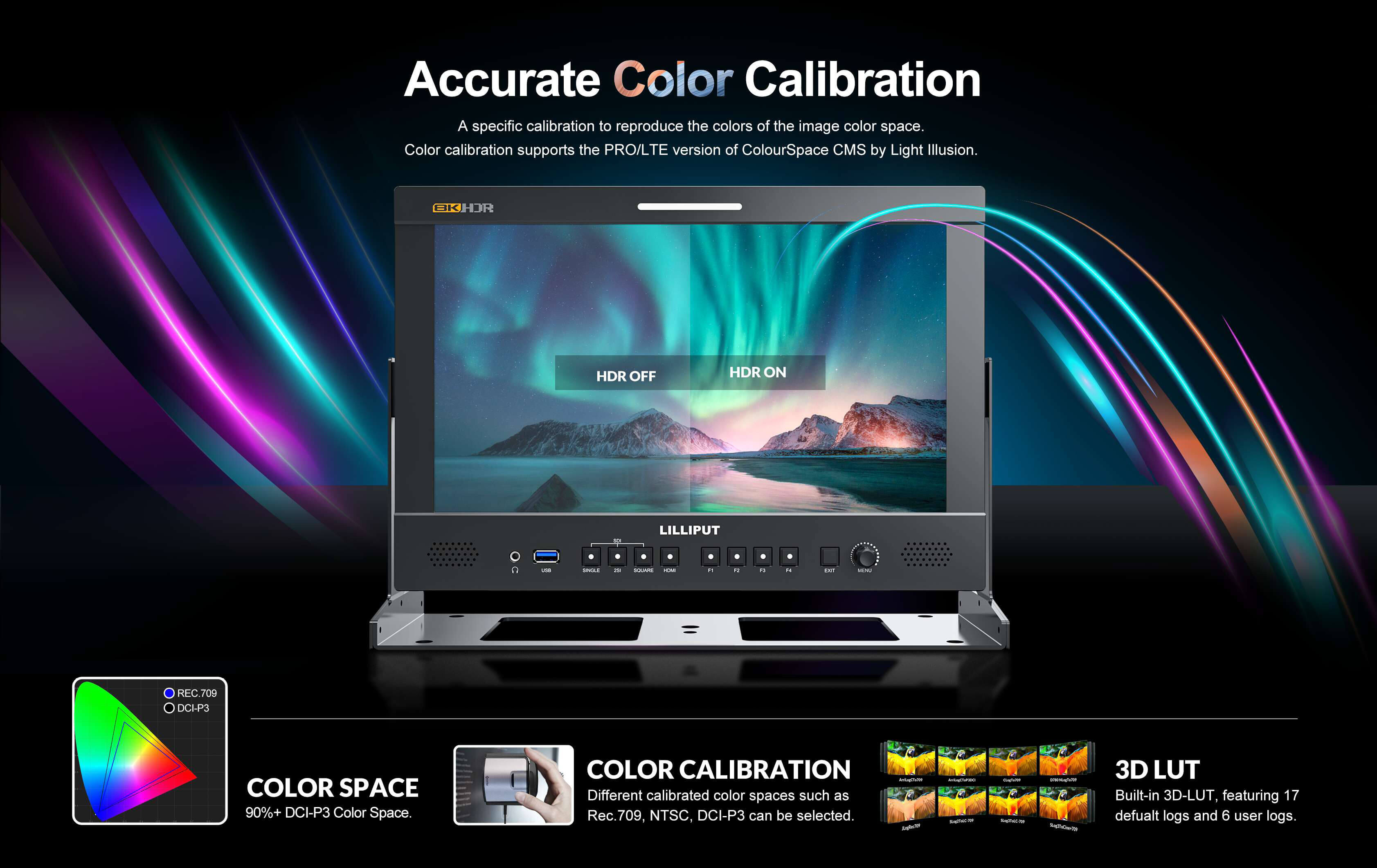 Q13-13.3 นิ้ว 8K 12G-SDI Studio Production 3