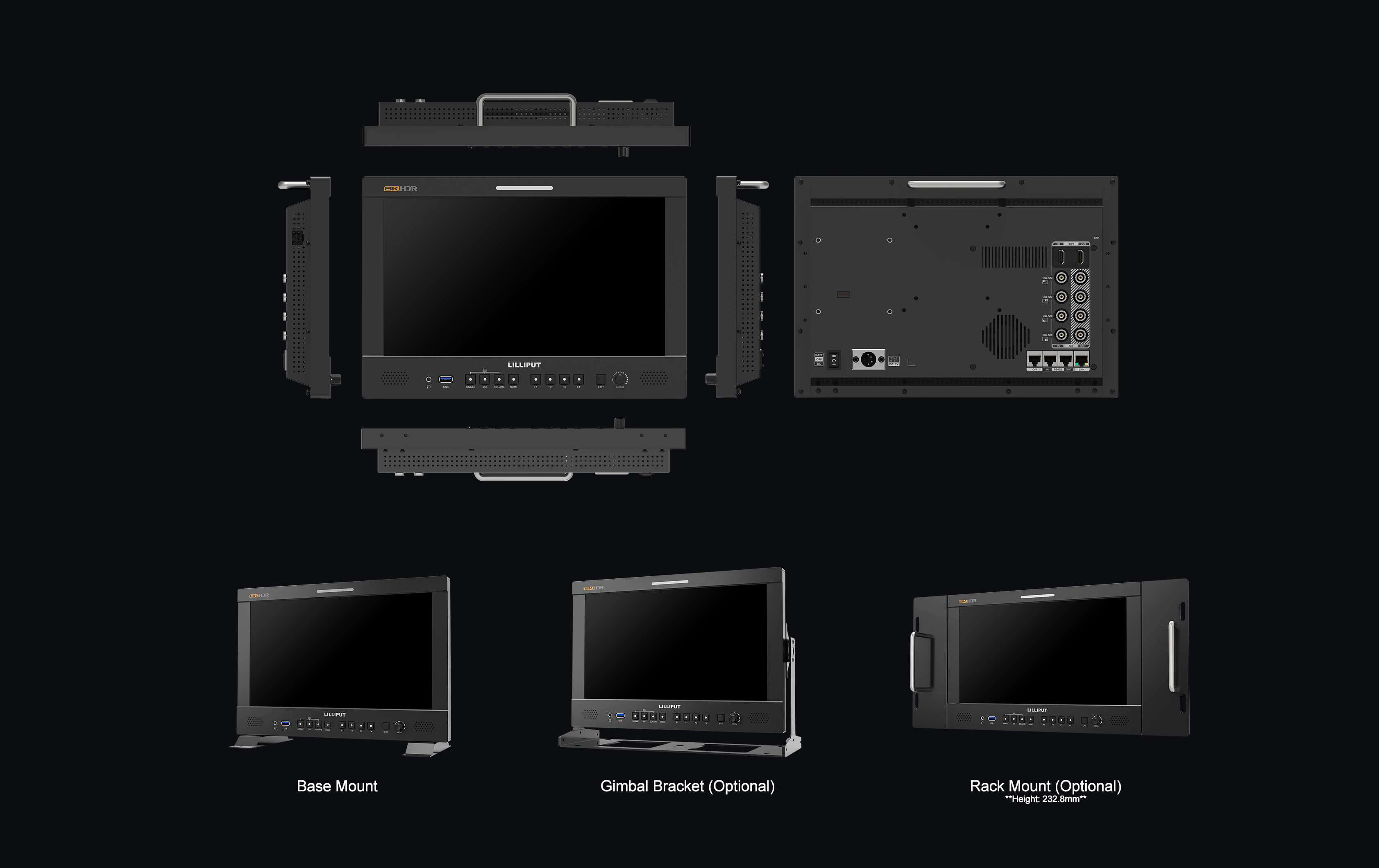 Q13-13.3 นิ้ว 8K 12G-SDI Studio Production 8