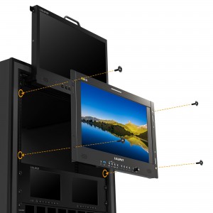 Monitor produksi studio 17,3 inci 8K 12G-SDI 3840×2160