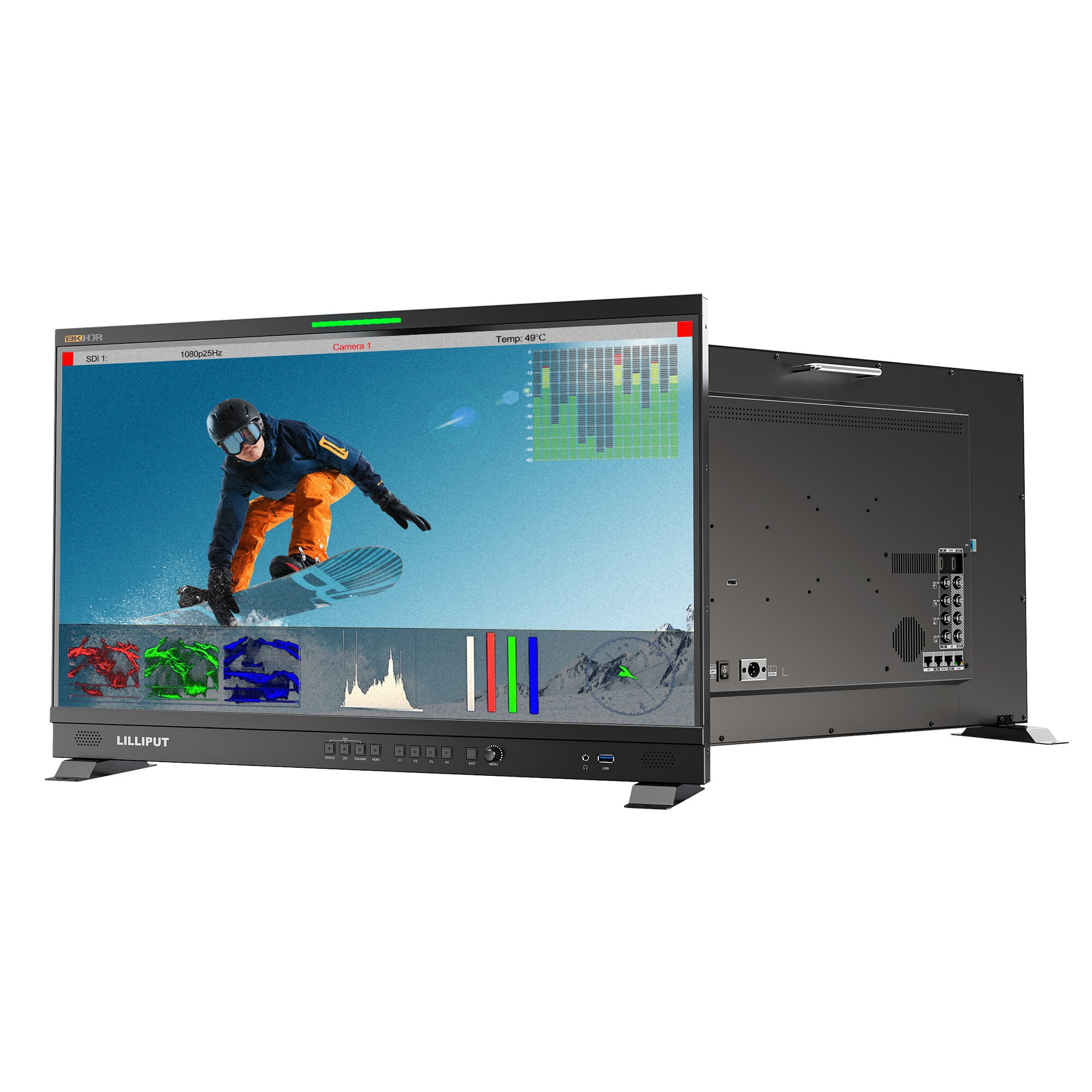 Wholesale 3g-Sdi Broadcast Director Monitor - 28 inch 8K 12G-SDI 3840×2160 studio production monitor – LILLIPUT