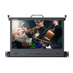 17.3 inch 3G-SDI 1RU Pull-out rackmount monitor