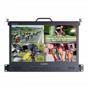 17.3 Inch 4×12G-SDI 1RU Pull-out Rackmount Monitor