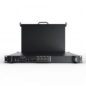 17.3 Inch 4×12G-SDI 1RU Pull-out Rackmount Monitor