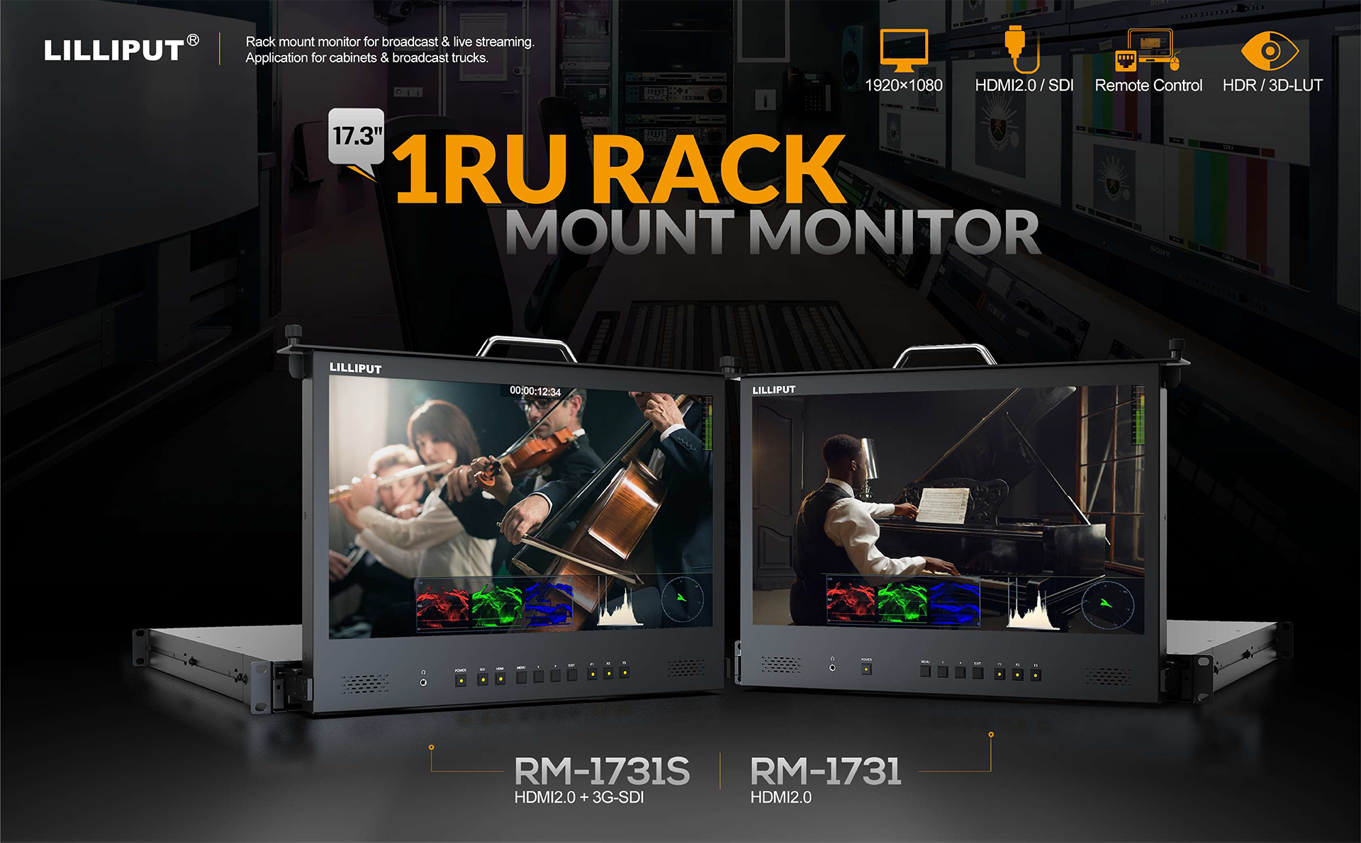 Rack mount monitor