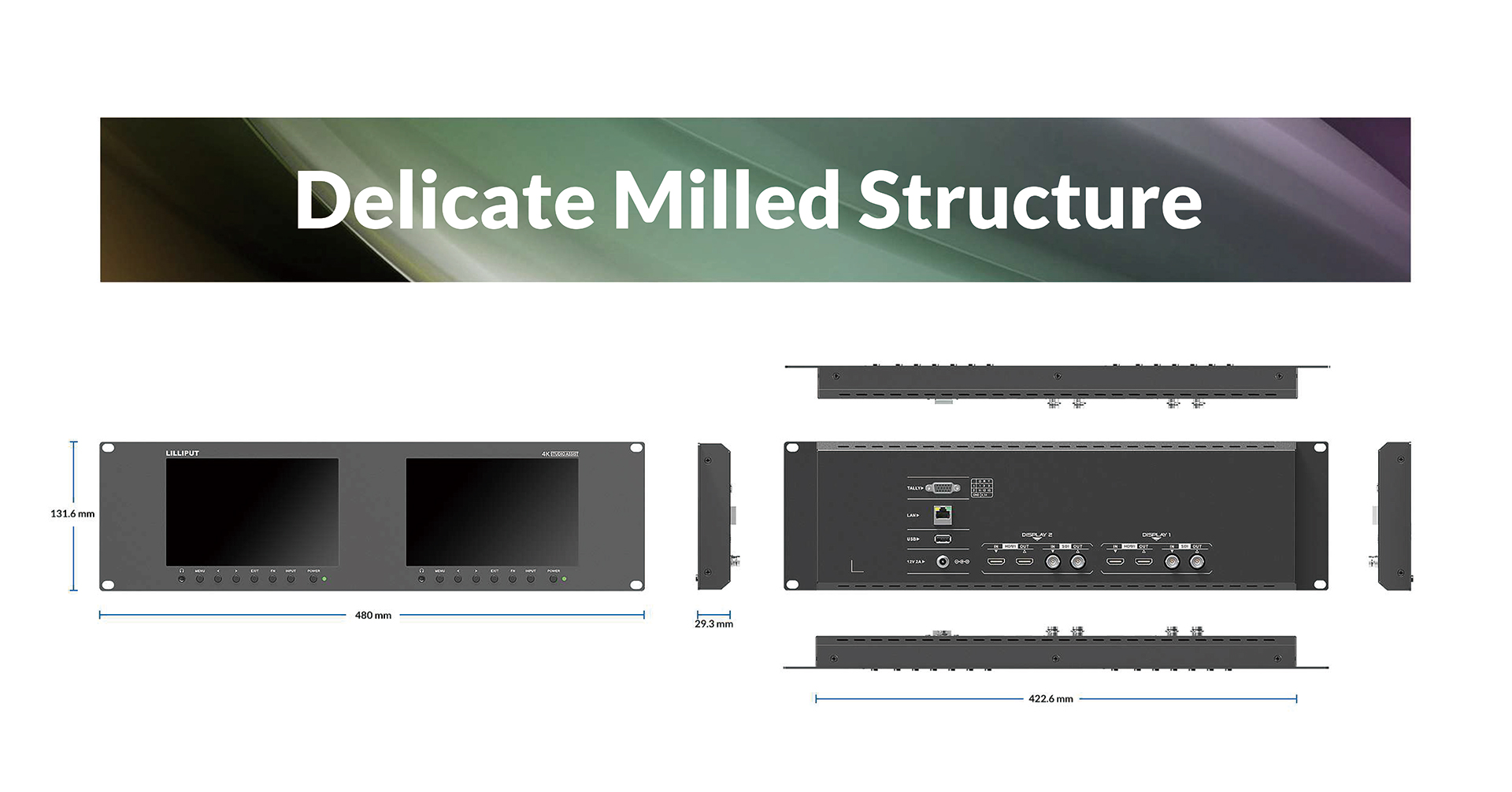 SDI rak mount monitor