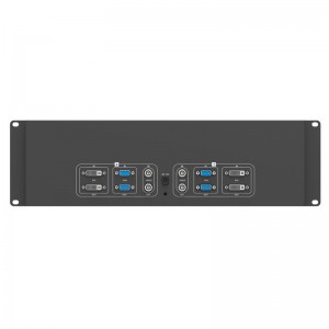 Monitor rackmount 7 inci 3RU berkembar