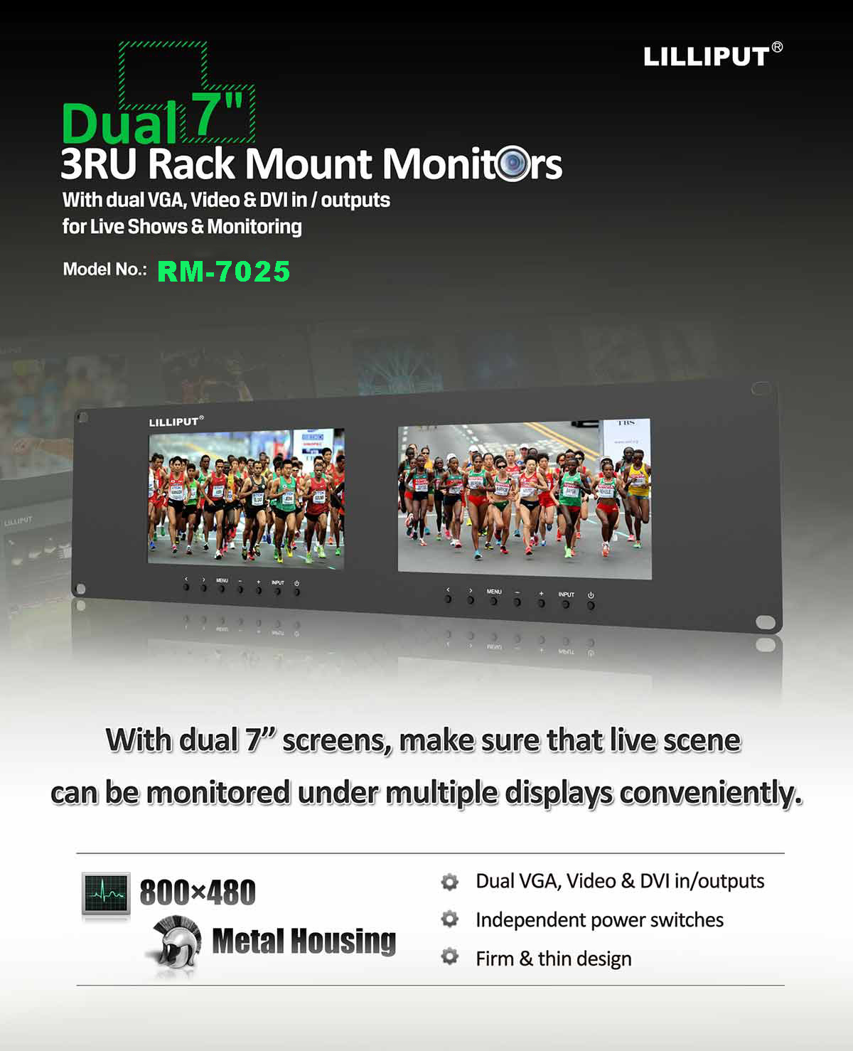 rackmount monitor 7025